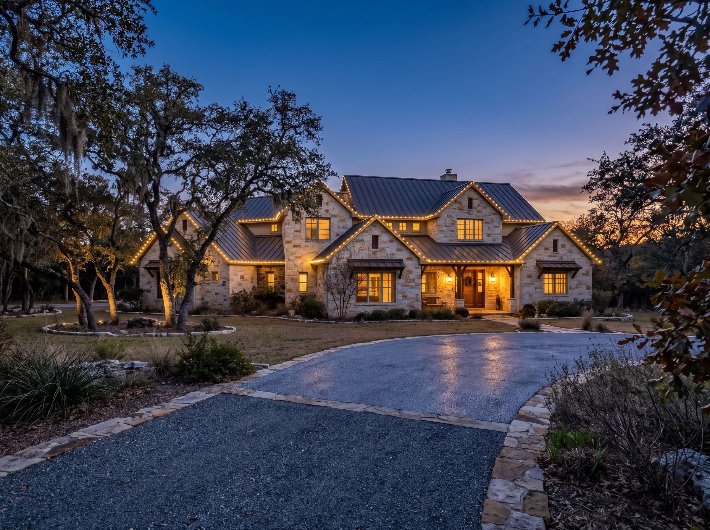 Hill Country limestone in New Braunfels