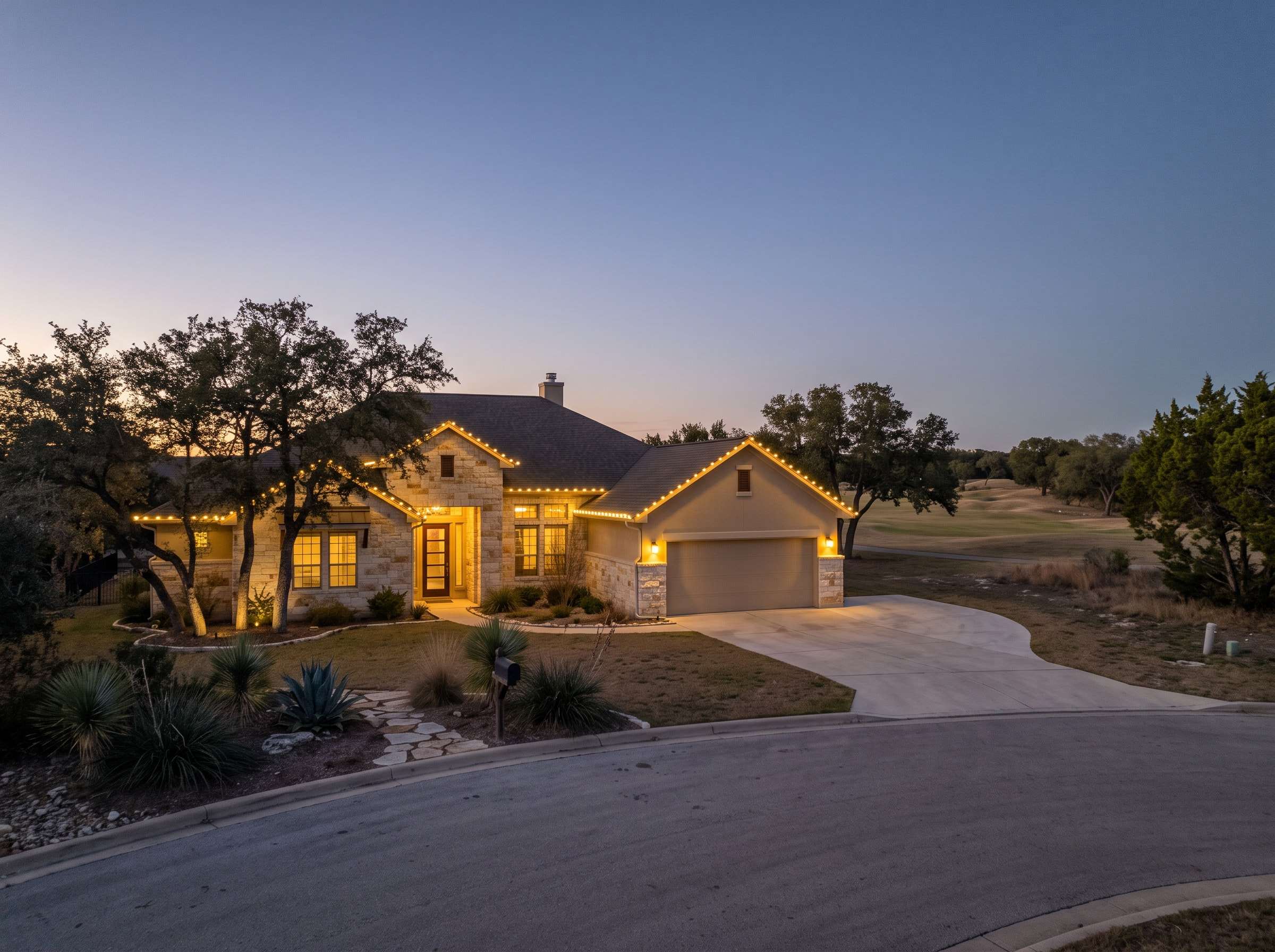Ranch-style homes in Wimberley